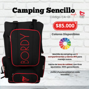 Morral de camping sencillo