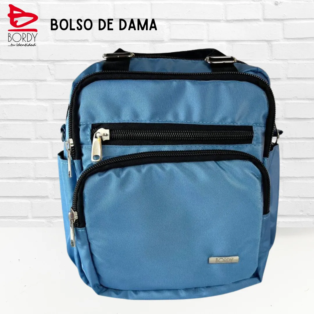 Bolso Dama 01 2 2. Bolso de dama-Bordy- color azul celeste