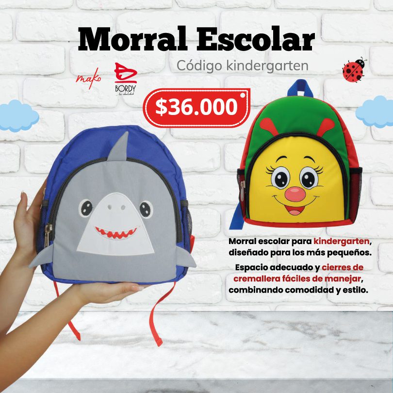 Morral Escolar -kindergarten-Bordy