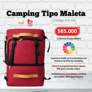 Camping tipo maleta